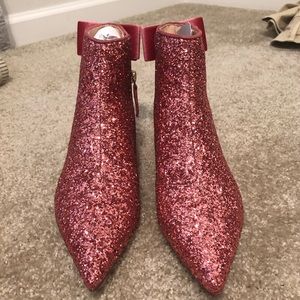 Kate spade glitter booties